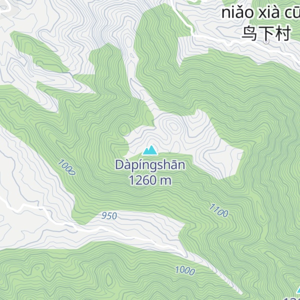 Map of Dàpíngshān