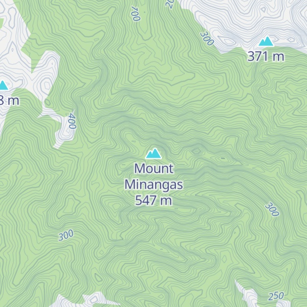 Map of Mount Minangas