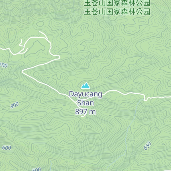 Map of Dayucang Shan