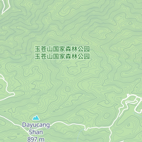 Map of Yù Cāng Shān