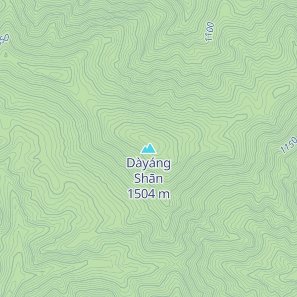 Map of Dàyáng Shān