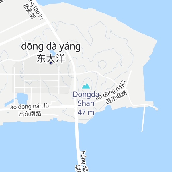 Map of Dongda Shan
