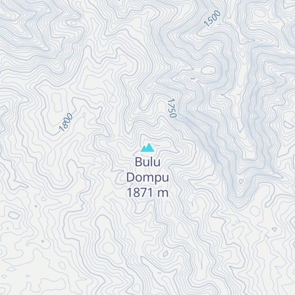 Map of Bulu Dompu