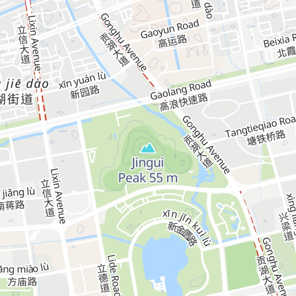 Map of Jingui Peak