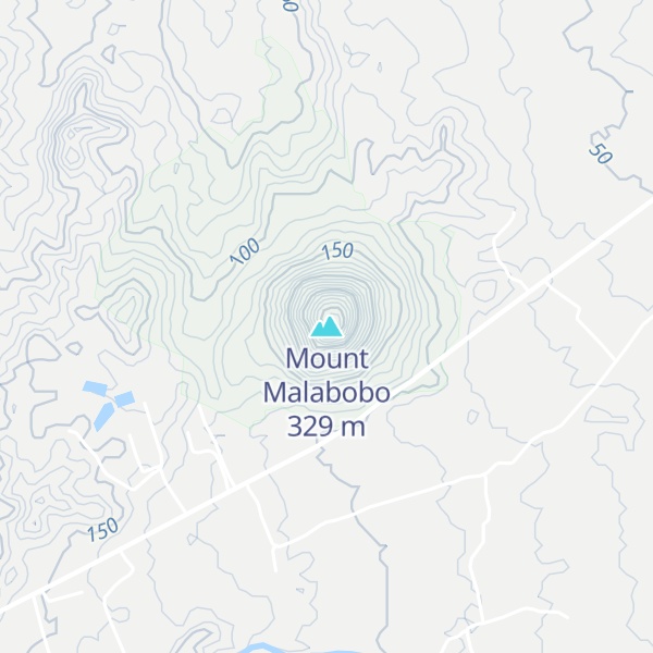 Map of Mount Malabobo