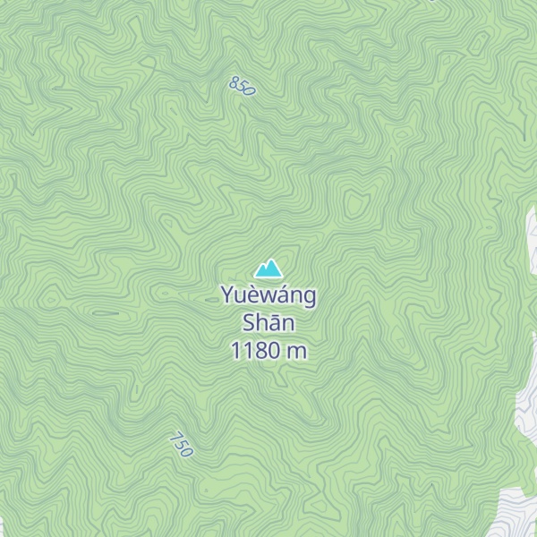 Map of Yuèwáng Shān