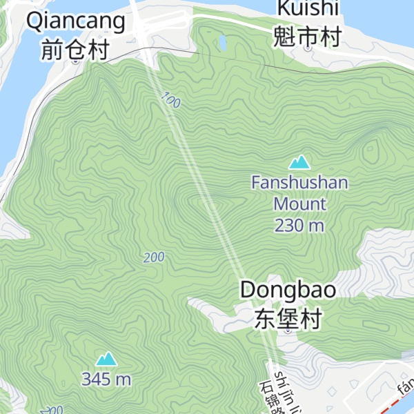 Map of Dongbaoshan Mount