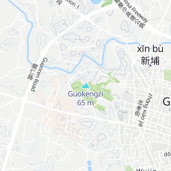 Map of Guokengzi