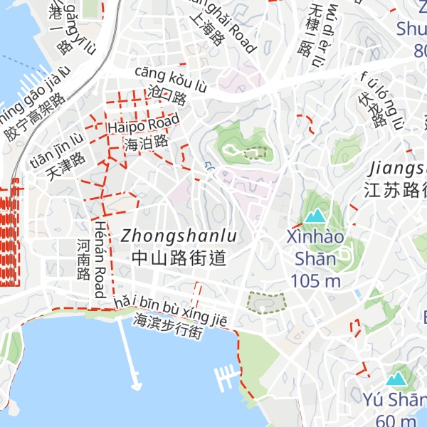Map of Guānhǎi Shān