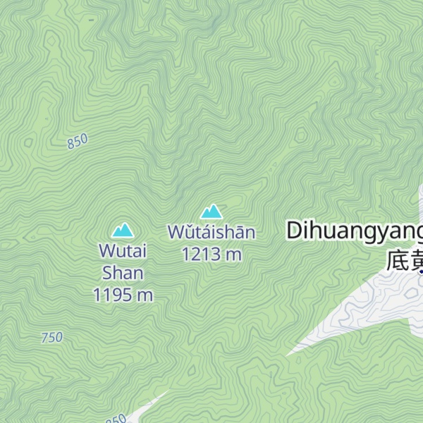 Map of Wǔtáishān