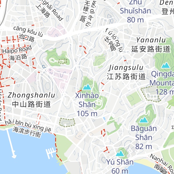 Map of Xìnhào Shān