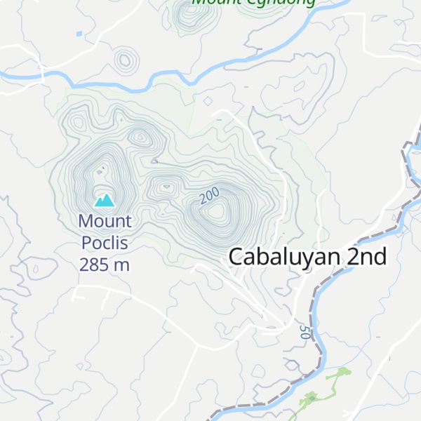 Map of Mount Cabaluyan