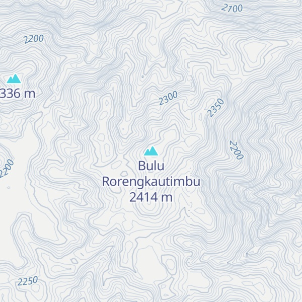 Map of Bulu Rorengkautimbu