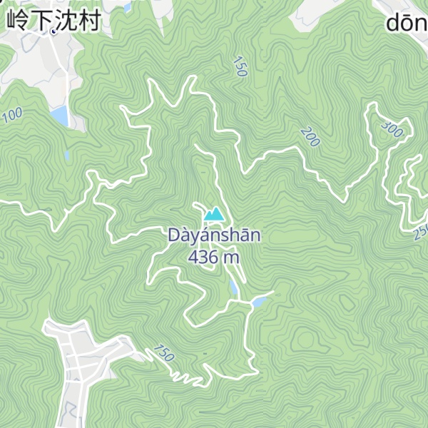 Map of Dàyánshān