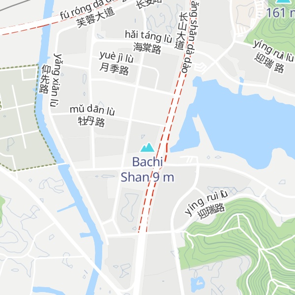 Map of Bachi Shan