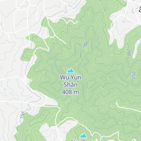 Map of Wù Yún Shān