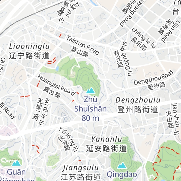 Map of Zhù Shuǐshān