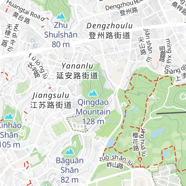 Map of Qingdao Mountain