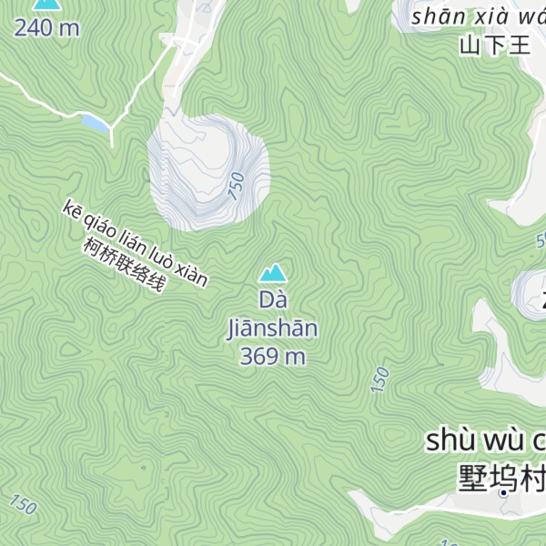 Map of Dà Jiānshān