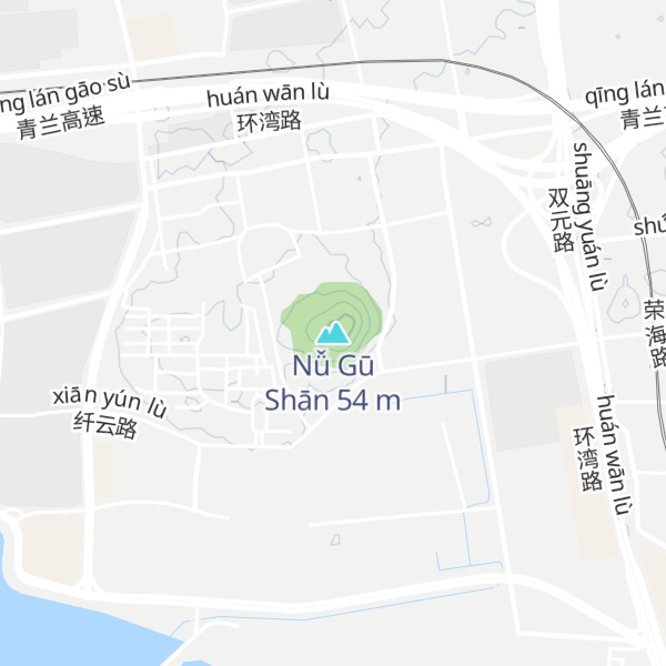 Map of Nǚ Gū Shān