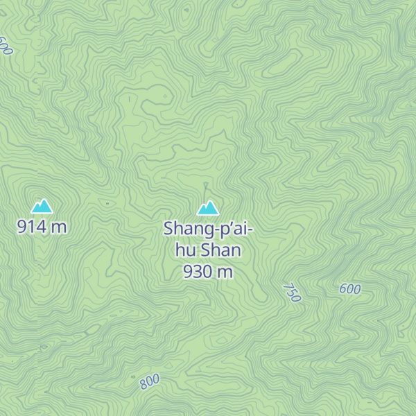 Map of Shang-p’ai-hu Shan