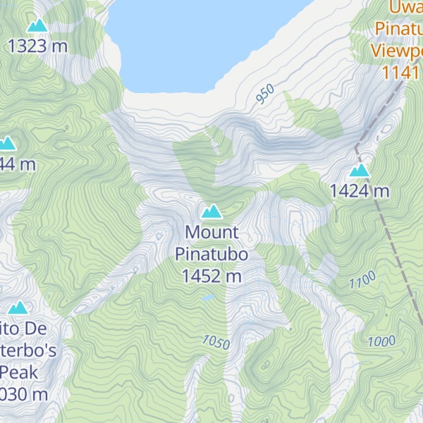 Map of Mount Pinatubo