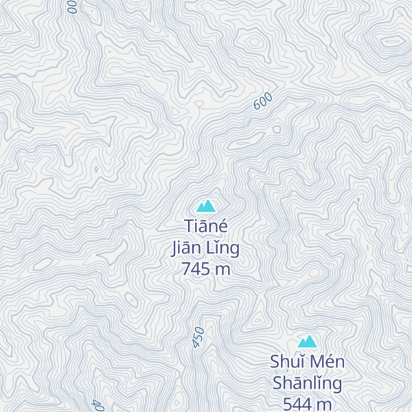 Map of Tiāné Jiān Lǐng