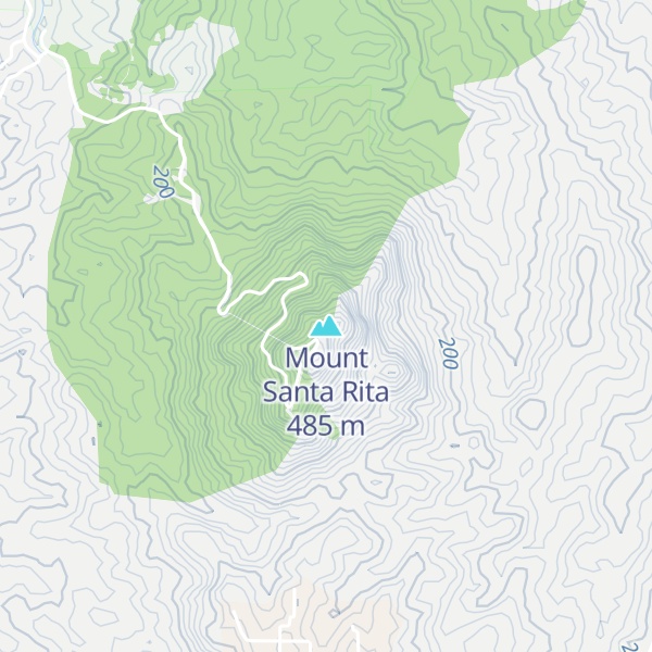 Map of Mount Santa Rita