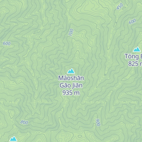 Map of Máoshān Gāo Jiān
