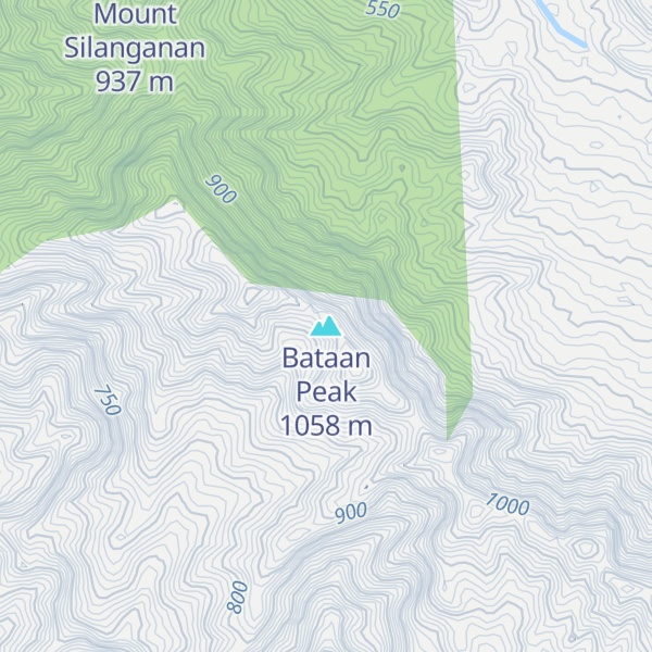 Map of Bataan Peak