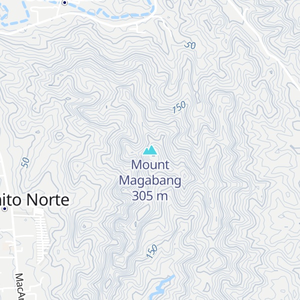 Map of Mount Magabang
