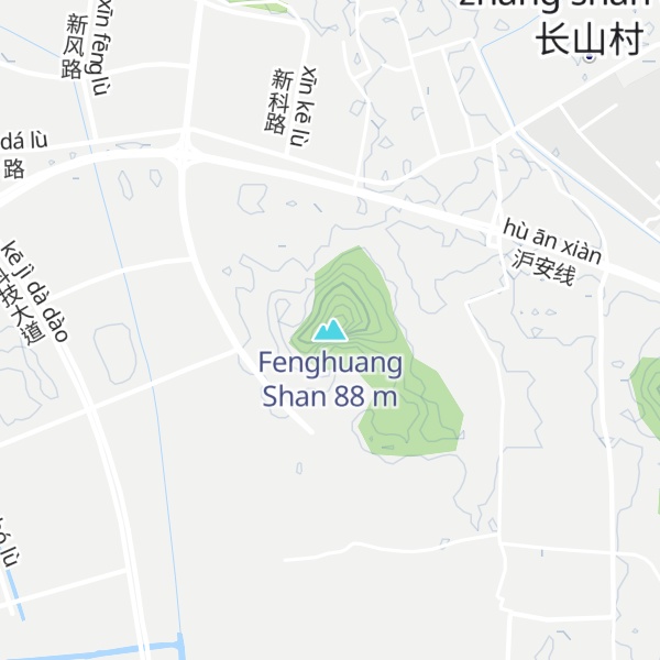 Map of Fenghuang Shan
