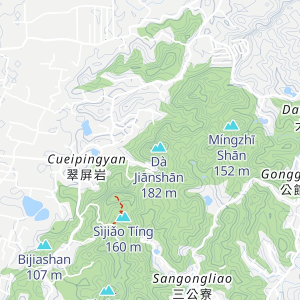 Map of Jiānshān
