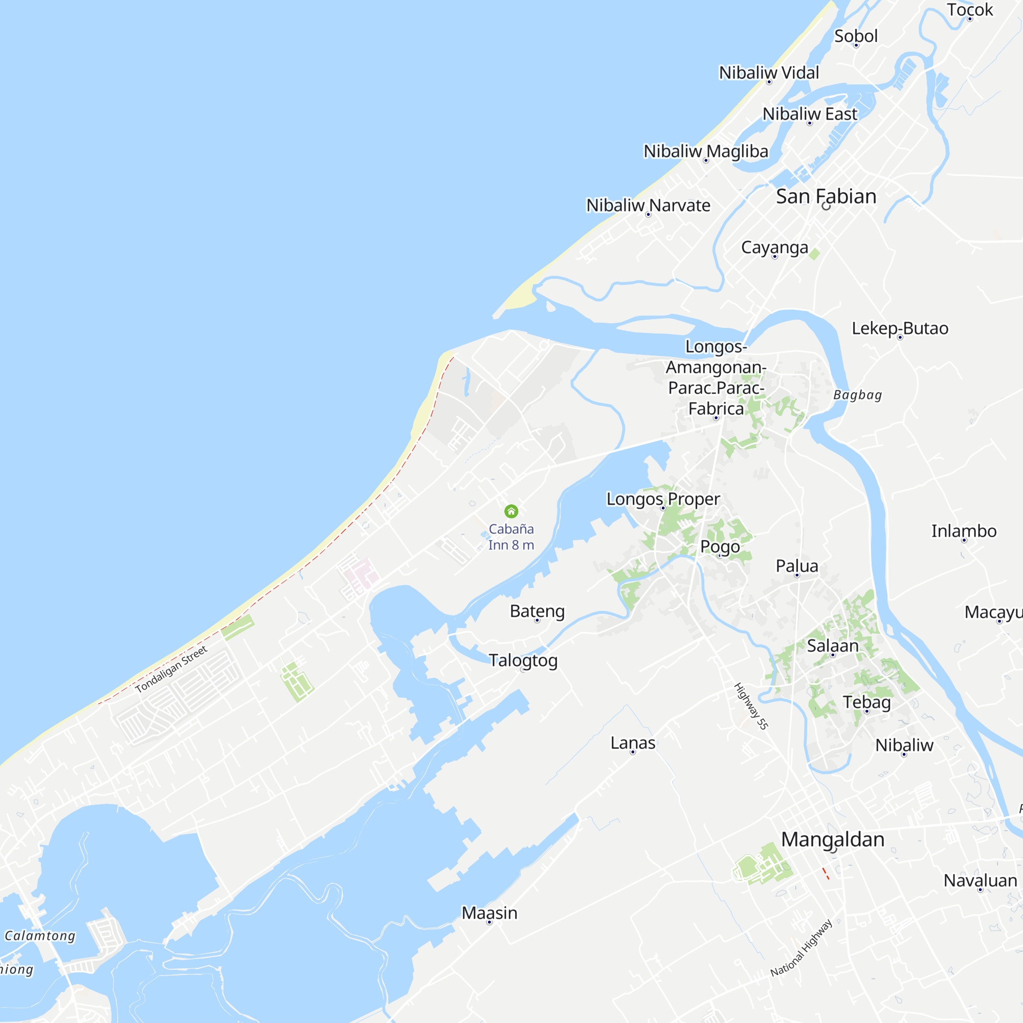 Cabaña Inn map