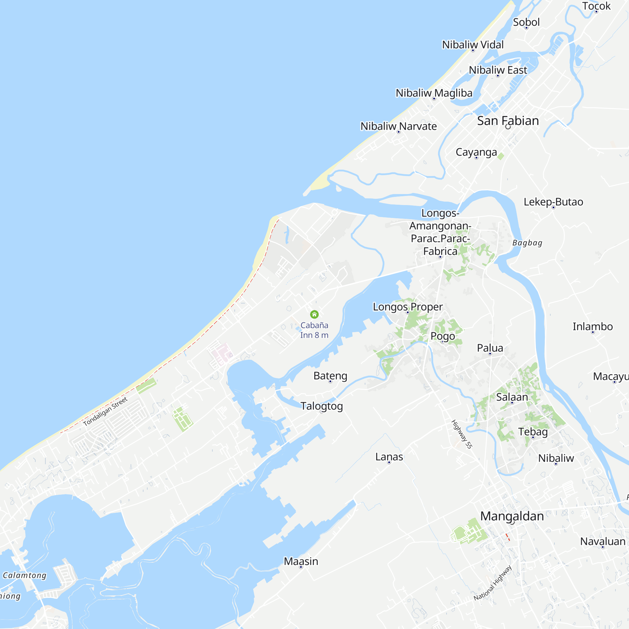 Cabaña Inn map