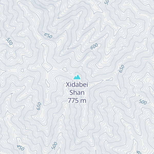 Map of Xidabei Shan