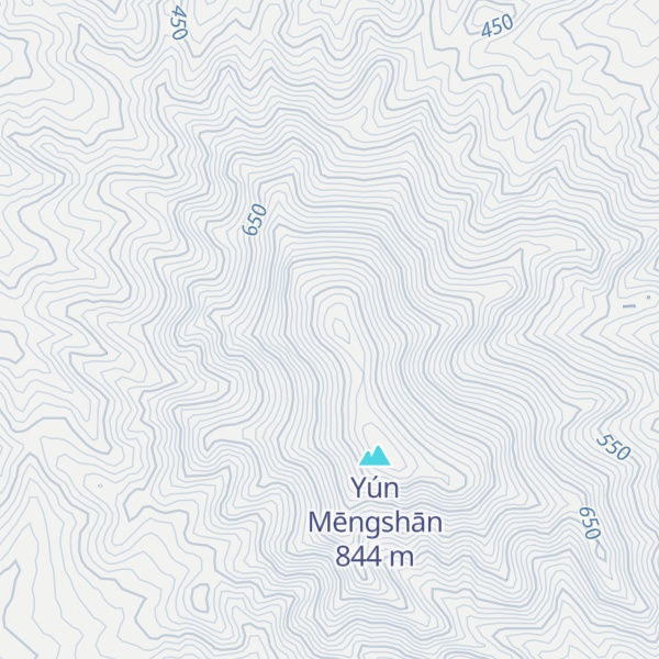 Map of Yunmeng Shan