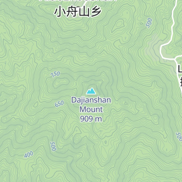 Map of Dajianshan Mount