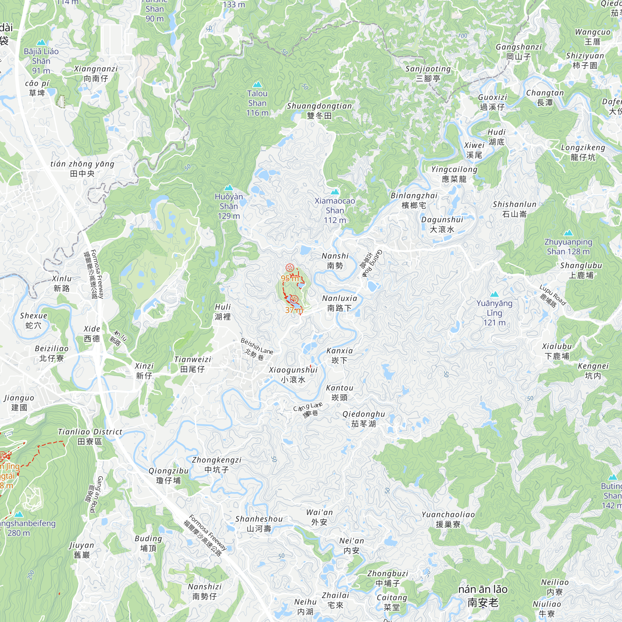 Tianliao Moon World Visitor Center map