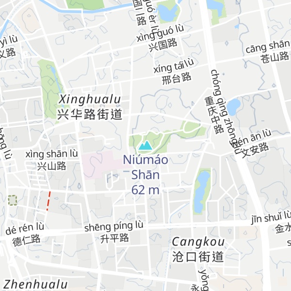 Map of Niúmáo Shān