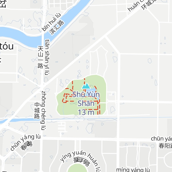 Map of Shū Yùn Shān