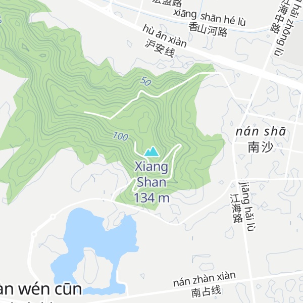 Map of Xiang Shan