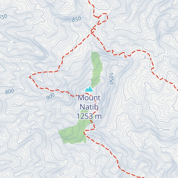 Map of Mount Natib