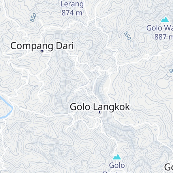 Map of Golo Langkok