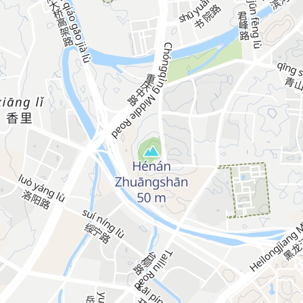 Map of Hénán Zhuāngshān