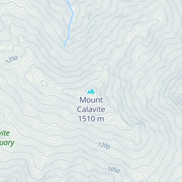 Map of Mount Calavite