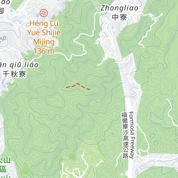 Map of Nanzhongliaoshan