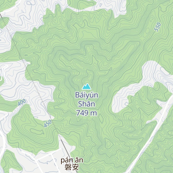 Map of Báiyún Shān