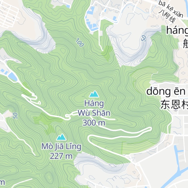 Map of Háng Wù Shān