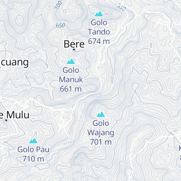 Map of Golo Wera